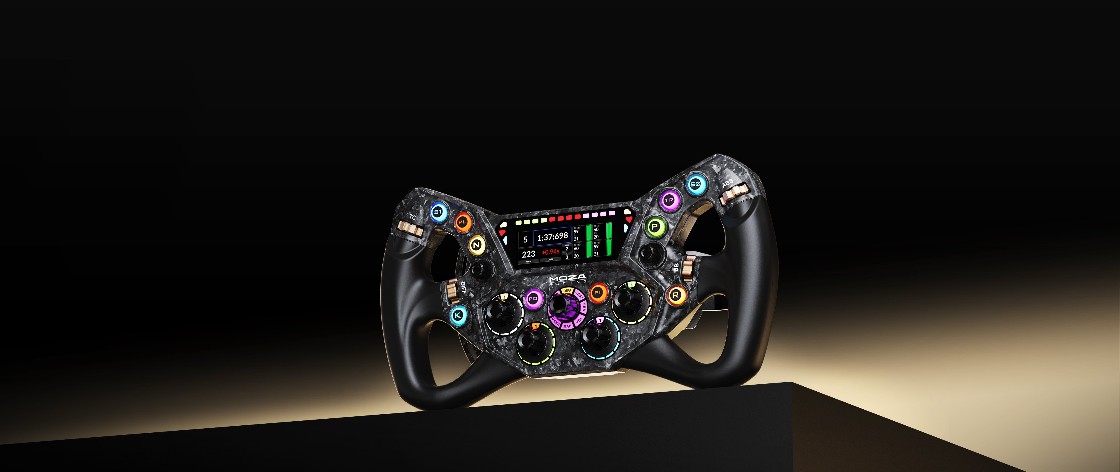 MOZA KS Pro formula-style racing wheel